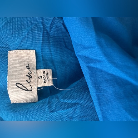 Lena One-Shoulder Poplin Maxi Dress - Picture 6 of 8